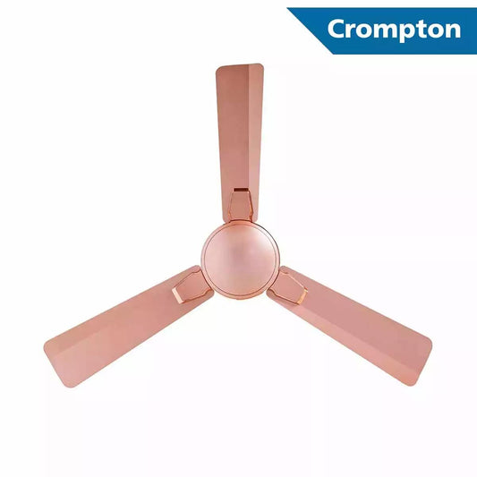 Crompton Premium Ceiling Fans Aura 2.0 Prime Antidust pearl white titanium rose gold 1200 mm