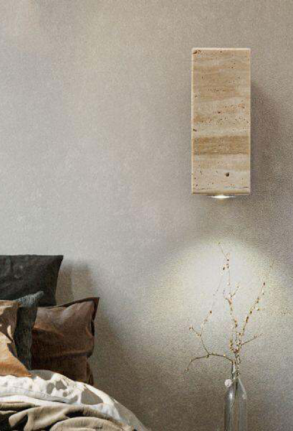 Light House Stone+Wood Material Natural Finished Wall Light