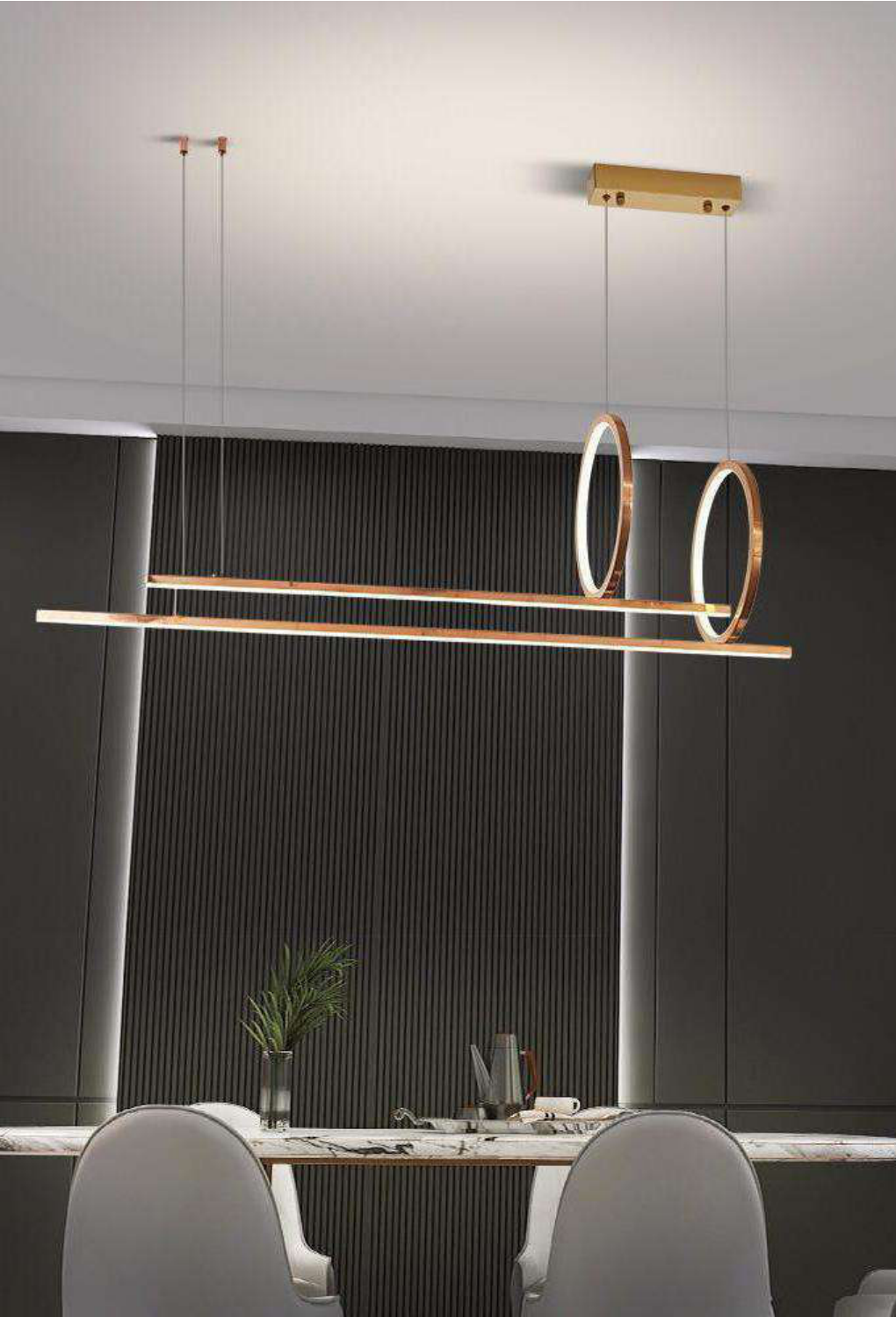 Light House Stainless Steel Material Gold/ Rosegold Finished Chandelier