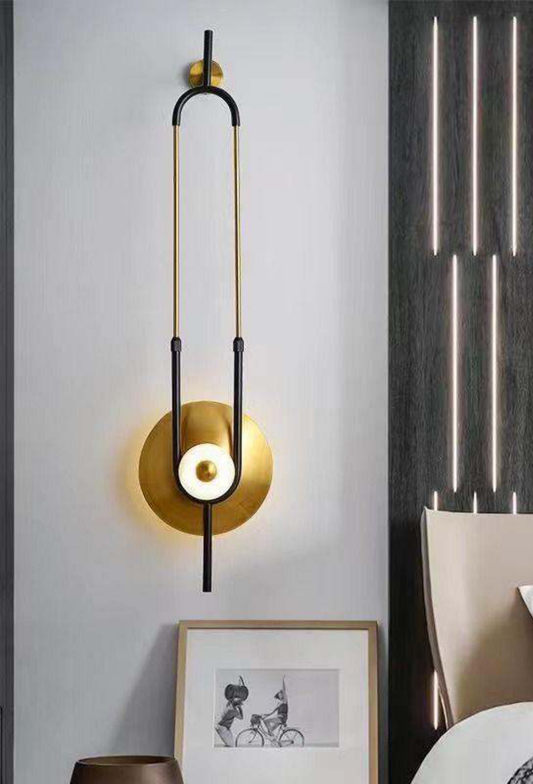 Light House Metal+Marble Material Brass Finished Wall Light