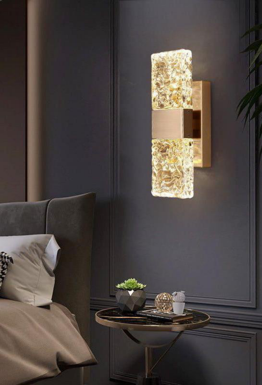 Light House Metal + Glass Material Brass Finished Wall Light