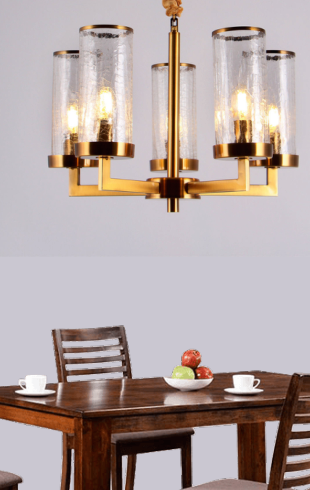 Home Light  Metal + Glass         Material Gab Finished Pendent Light