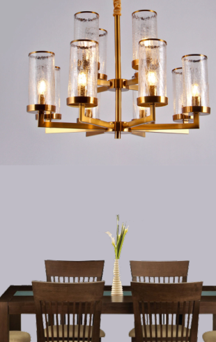 Home Light  Metal + Glass         Material Gab Finished Pendent Light