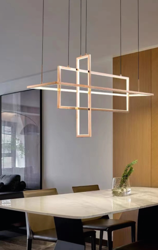 Home Light  Stainless Steel + Silica  Material Rose Gold Finished Pendent Light