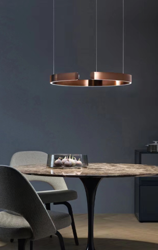 Home Light  Stainless Steel       Material Rose Gold Finished Pendent Light