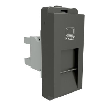 Schneider RJ 45 cat 5e Data outlet shuttered,PG