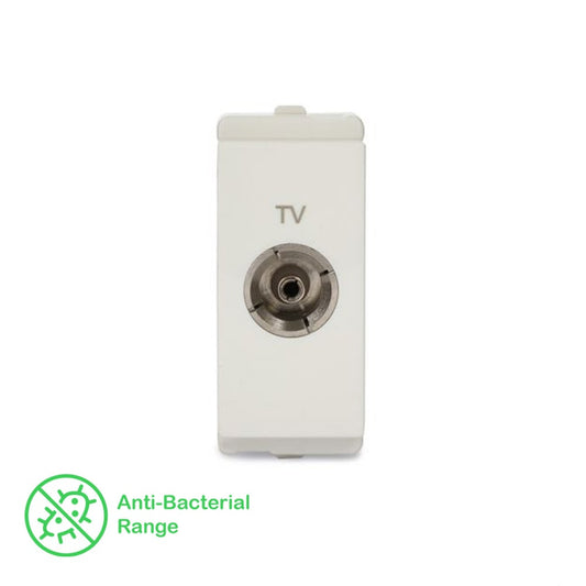 Schneider TV socket - White